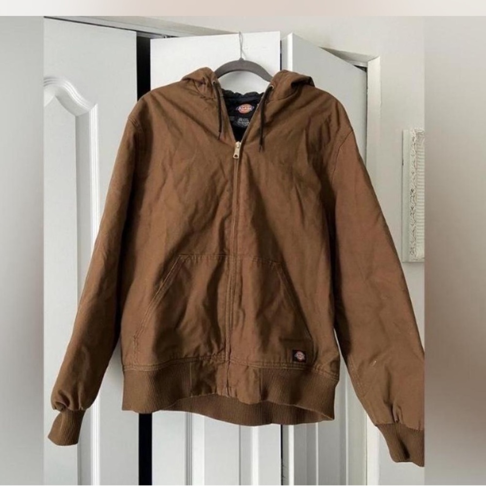 SOLD Brown Dickies Hooded Jacket